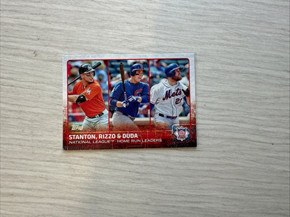 National League - Home Run Leaders Topps Baseball Cards 2015 In Good Cond 4175