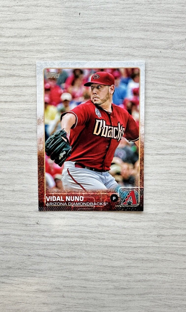 Vidal Nuno - Arizona Diamondbacks Topps Baseball Cards 2015 In Good Cond 4175
