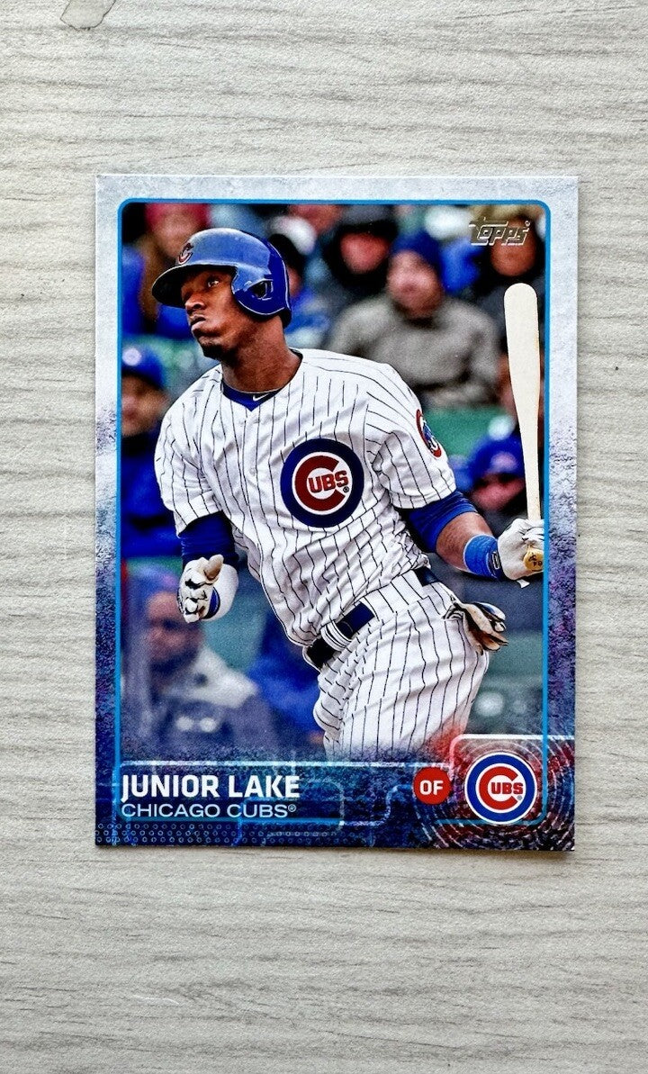 Junior Lake - Chicago Cubs Topps Baseball Cards 2015 In Good Cond 4175