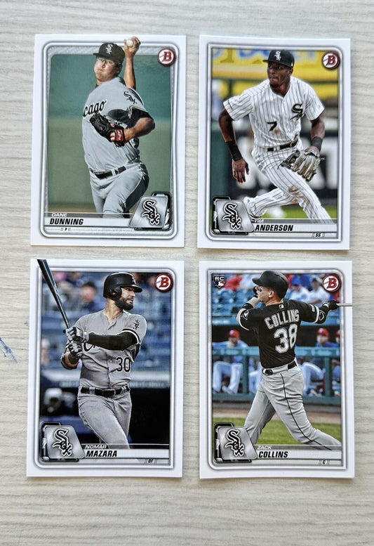 4 X Chicago White Sox Topps Baseball Cards 2020 Collection In Good Cond 4180