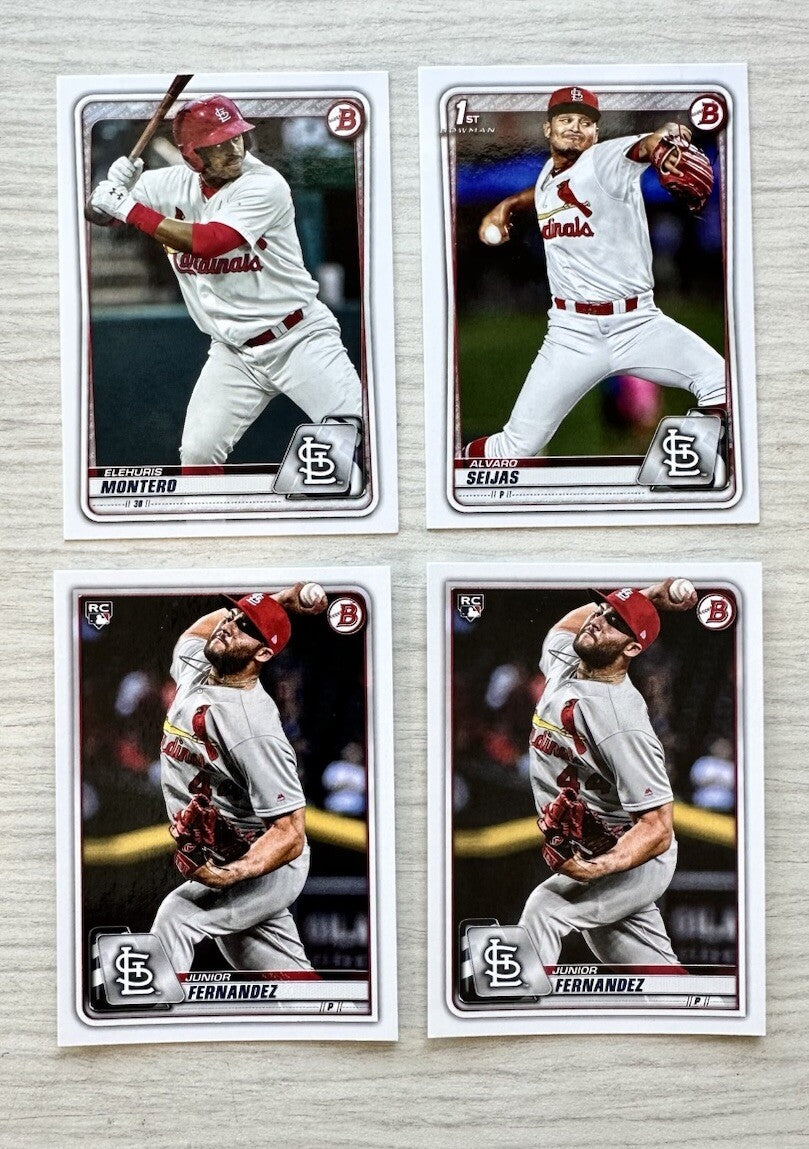 4 X St. Louis Cardinals Topps Baseball Cards 2020 Collection In Good Cond 480