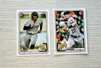 2 X Pittsburgh Pirates Topps Baseball Cards 2020 Collection In Good Cond 4180