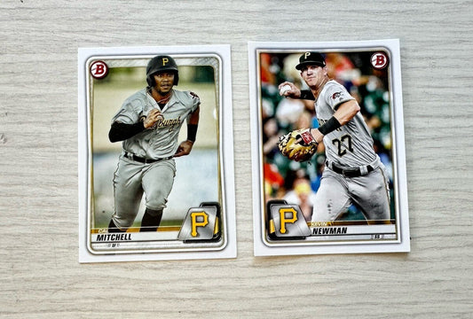 2 X Pittsburgh Pirates Topps Baseball Cards 2020 Collection In Good Cond 4180