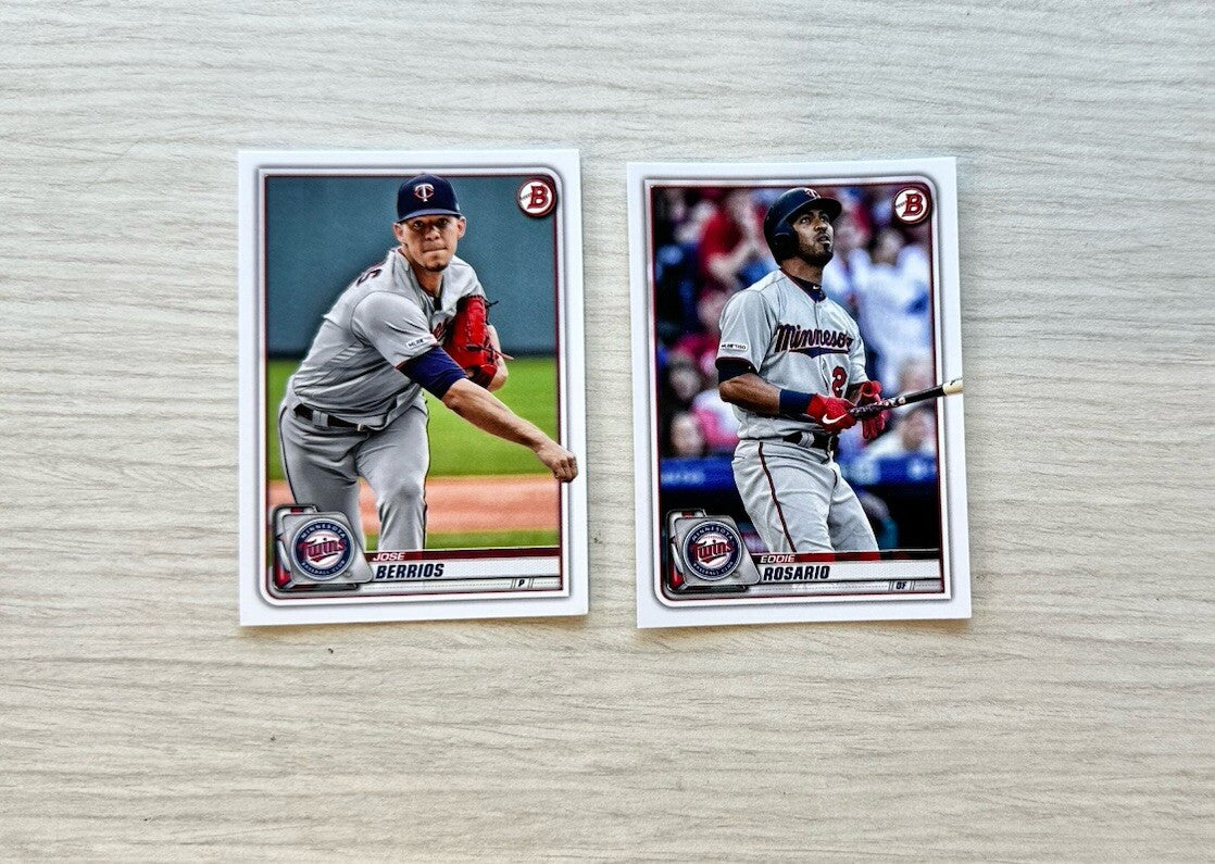 2 X Minnesota Twins Topps Baseball Cards 2020 Collection In Good Cond 4180