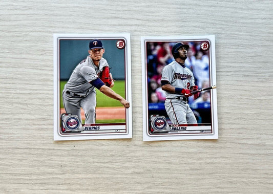 2 X Minnesota Twins Topps Baseball Cards 2020 Collection In Good Cond 4180