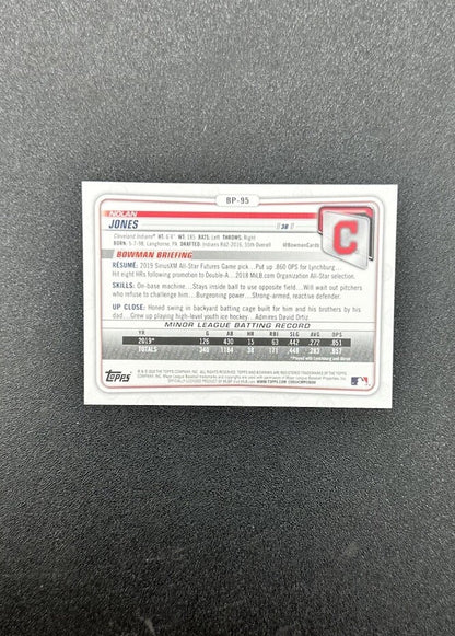 Nolan Jones - Cleveland Indians Topps Baseball Cards 2020 In Good Cond 4180