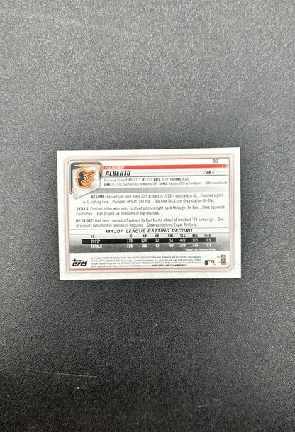 Hanser Alberto - Baltimore Orioles Topps Baseball Cards 2020 In Good Cond 4180