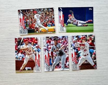 5 X St. Louis Cardinals Topps Baseball Cards 2020 Collection In Good Cond 4177