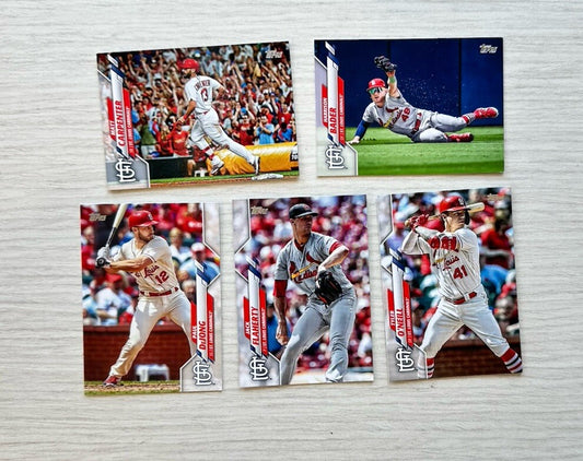 5 X St. Louis Cardinals Topps Baseball Cards 2020 Collection In Good Cond 4177