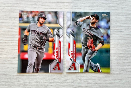 2 X Arizona Diamondbacks Topps Baseball Cards 2020 Collection In Good Cond 4177
