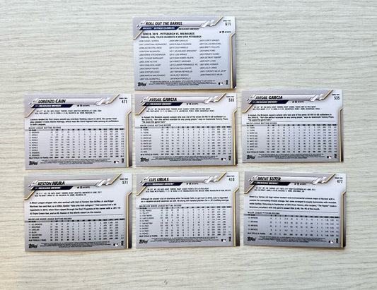 7 X Milwaukee Brewers Topps Baseball Cards 2020 Collection In Good Cond 4177
