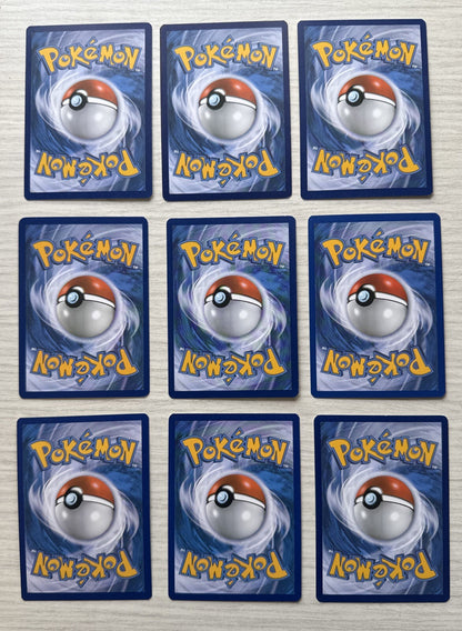9 X Pokemon Fire Trading Cards Collection Random Years & Series Good Cond 5087