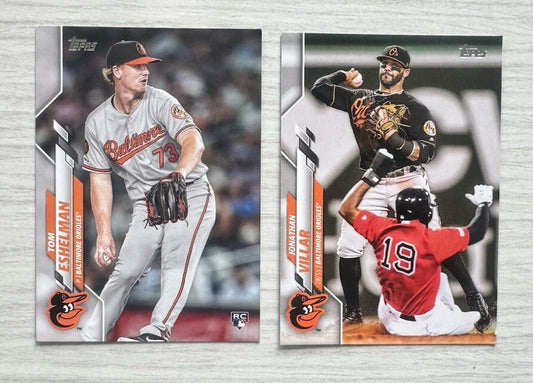 2 X Baltimore Orioles Topps Baseball Cards 2020 Collection In Good Cond 4177