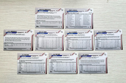 9 X Texas Rangers Topps Baseball Cards 2020 Collection In Good Cond 4177