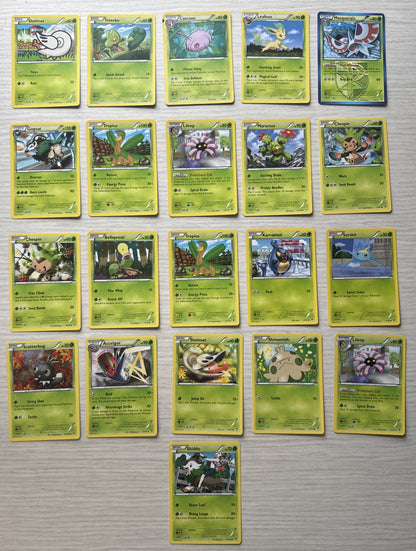 21 X Pokemon Grass Trading Cards Collection Random Years & Series Good Cond 5088