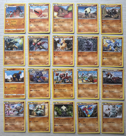 20 X Pokemon Fighting Trading Cards Collection Random Years & Series GC 5089