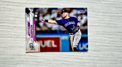 Garrett Hampson Colorado Rockies Topps Baseball Cards 2020 In Good Cond 4177