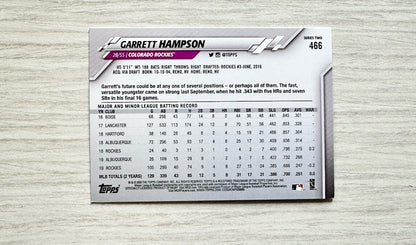 Garrett Hampson Colorado Rockies Topps Baseball Cards 2020 In Good Cond 4177
