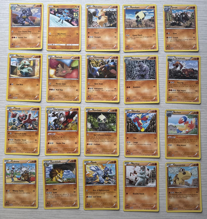 20 X Pokemon Fighting Trading Cards Collection Random Years & Series GC 5089
