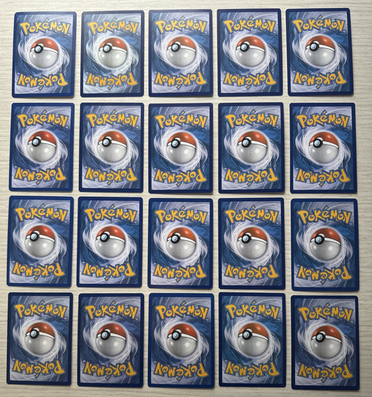 20 X Pokemon Fighting Trading Cards Collection Random Years & Series GC 5089