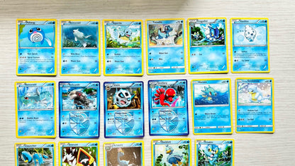27 X Pokemon Water Cards Collection Random Years & Series 5090