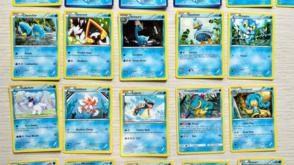 27 X Pokemon Water Cards Collection Random Years & Series 5090