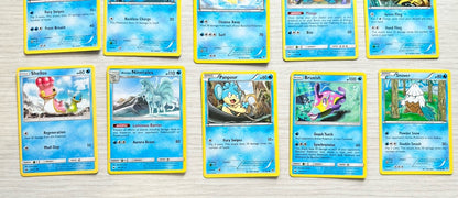 27 X Pokemon Water Cards Collection Random Years & Series 5090