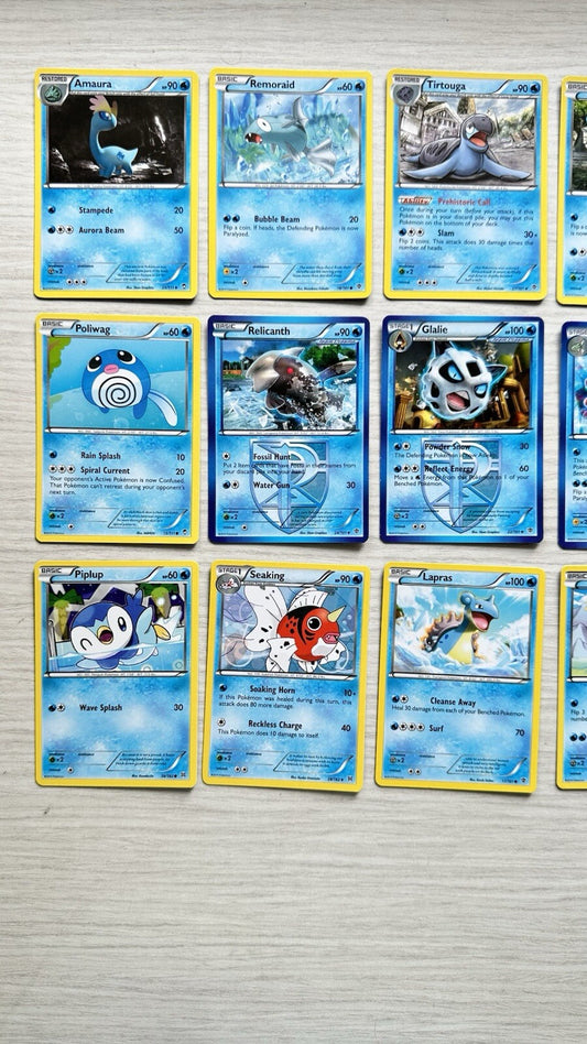 27 X Pokemon Water Cards Collection Random Years & Series 5090