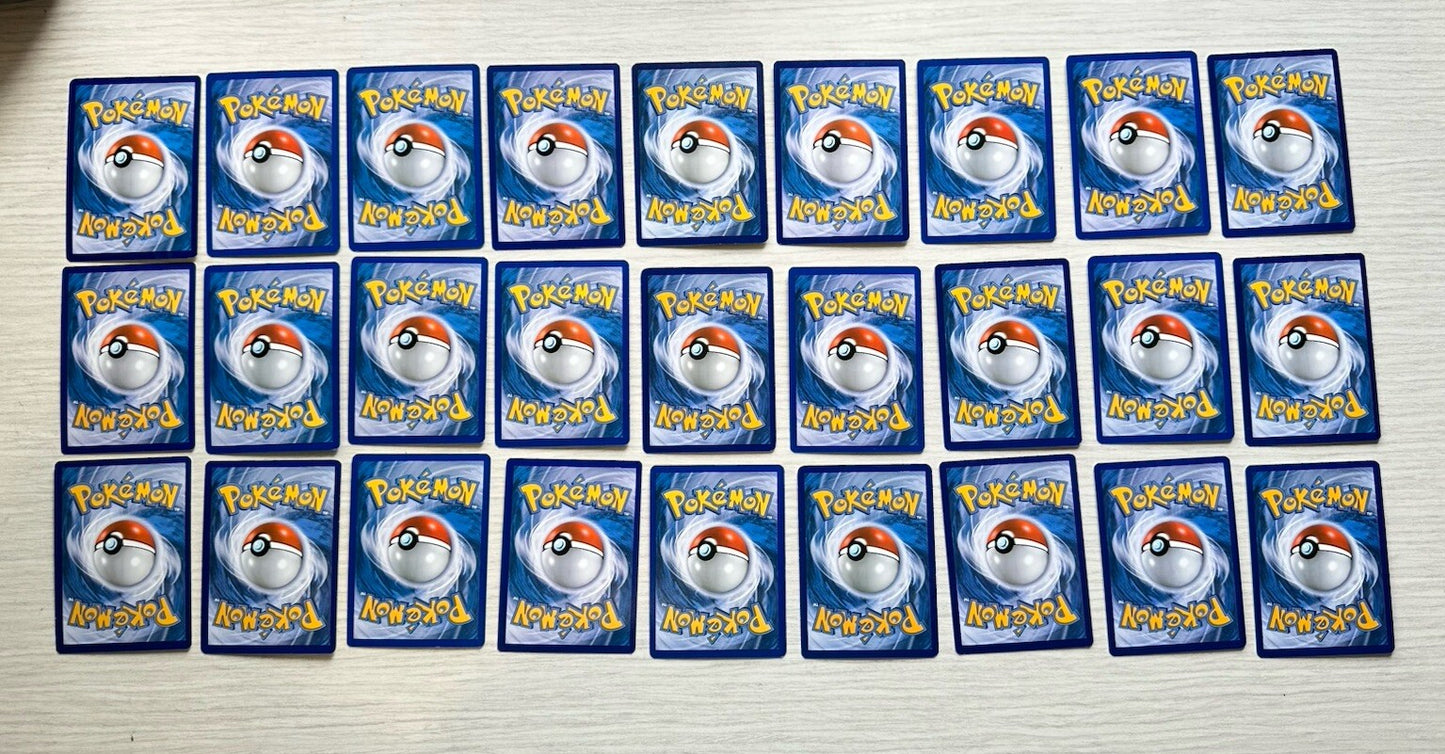 27 X Pokemon Water Cards Collection Random Years & Series 5090