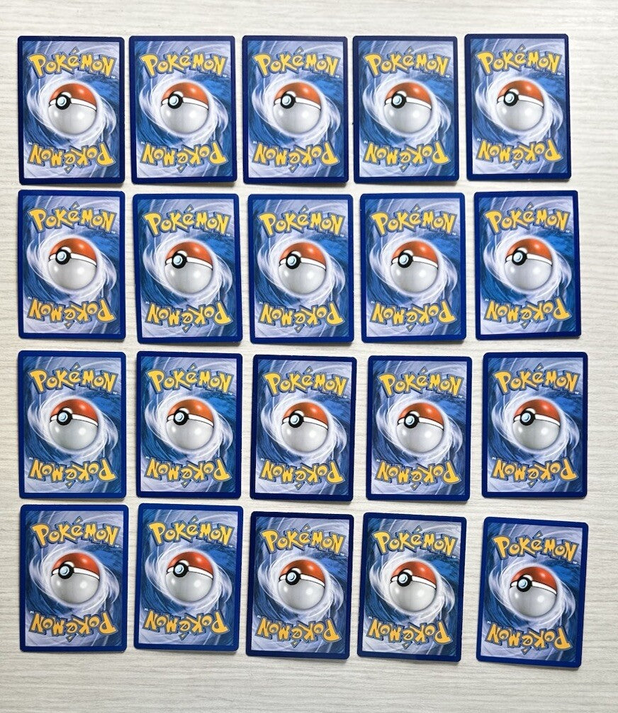 20 X Pokemon Water Cards Collection Random Years & Series 5090