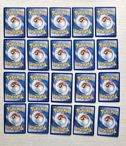 20 X Pokemon Water Cards Collection Random Years & Series 5090