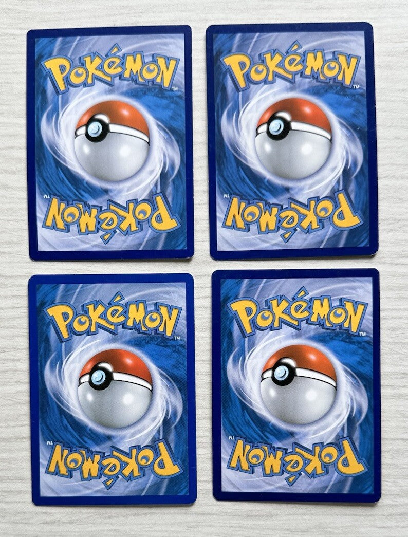 4 X Pokemon Water Cards Collection Random Years & Series 5090