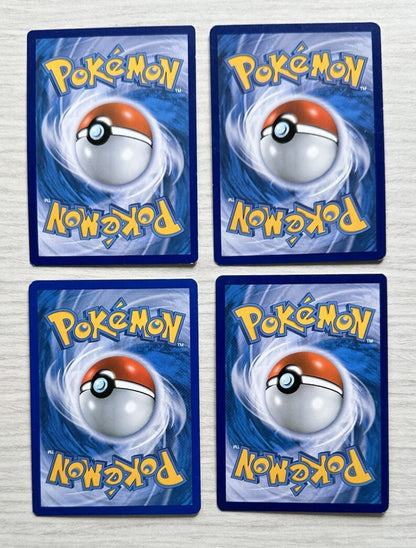 4 X Pokemon Water Cards Collection Random Years & Series 5090