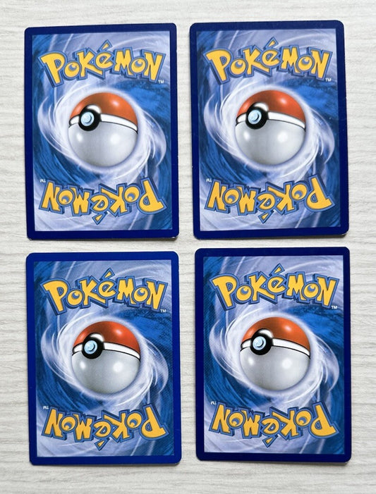 4 X Pokemon Water Cards Collection Random Years & Series 5090