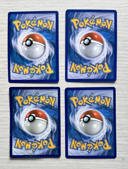 4 X Pokemon Water Cards Collection Random Years & Series 5090