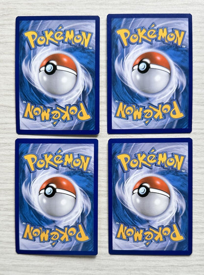 4 X Pokemon Electric Trading Cards Collection Random Years & Series GC 6389