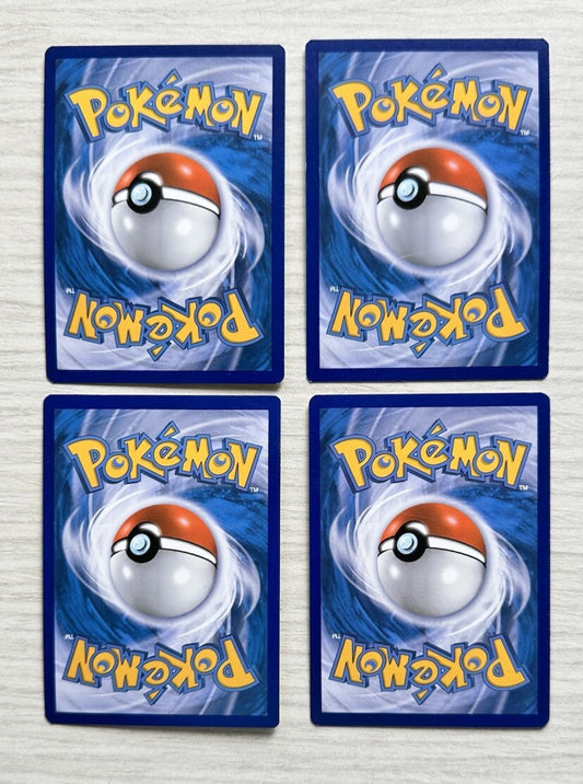 4 X Pokemon Electric Trading Cards Collection Random Years & Series GC 6389