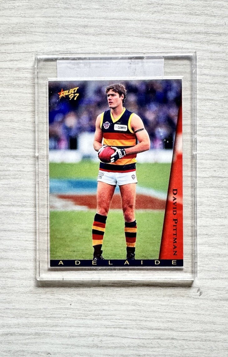 David Pittman - Adelaide Crows AFL Football Select 1997 Trading Card In GC 4817