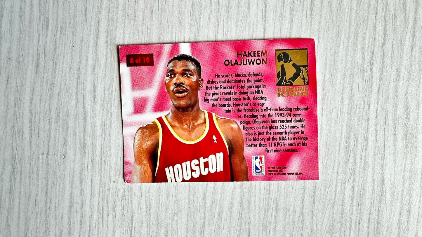 Hakeem Olajuwon - Rebound Kings - Houston Rockets 93-94 Fleer Ultra -  In GC