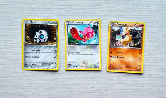 3 X Pokemon Cards Collection Random Years & Series