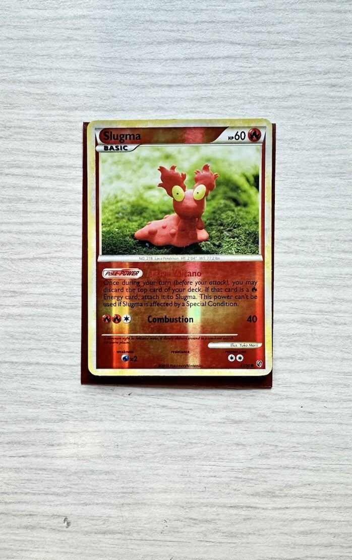 Slugma Pokemon Reverse Holo Fire Card Year 2010 (5243)