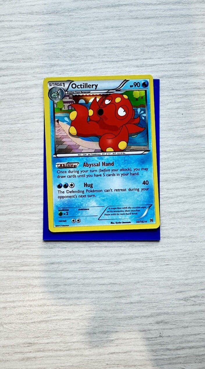 Octillery Pokemon Holo Water Card Year 2015 (5243)