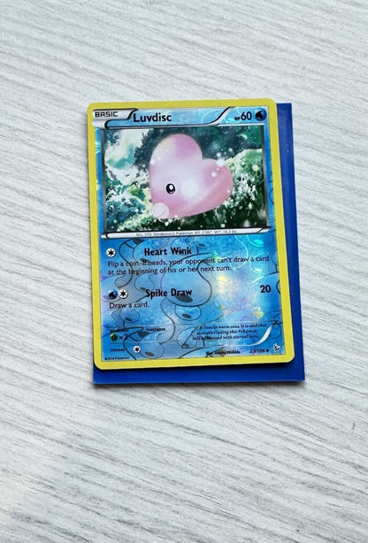 Luvdisc Pokemon Reverse Holo Water Card Year 2014 (5243)