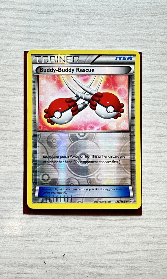 Buddy-Buddy Rescue Pokemon Reverse Holo Trainer Card Year 2015 (6385)