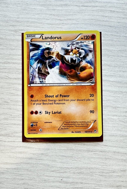 Landorus Pokemon Holo Fighting Card Year 2014 (6385)