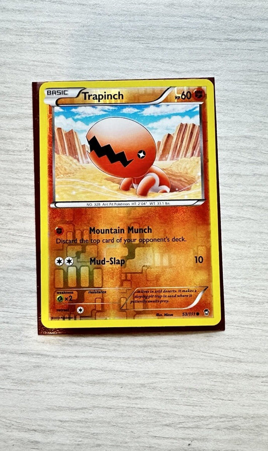 Trapinch Pokemon Reverse Holo Fighting Card Year 2014 (6385)