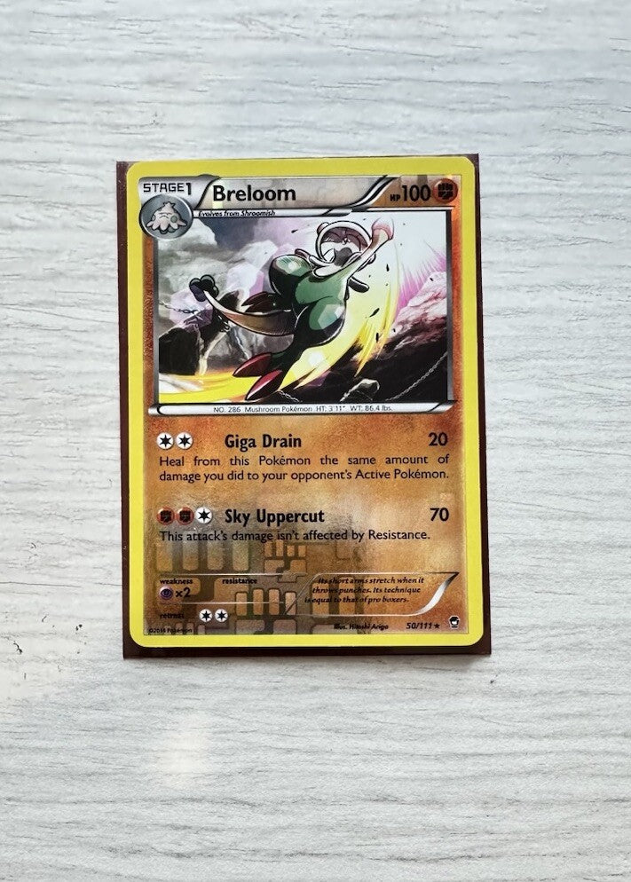 Breloom Pokemon Reverse Holo Fighting Card Year 2014 (6385)