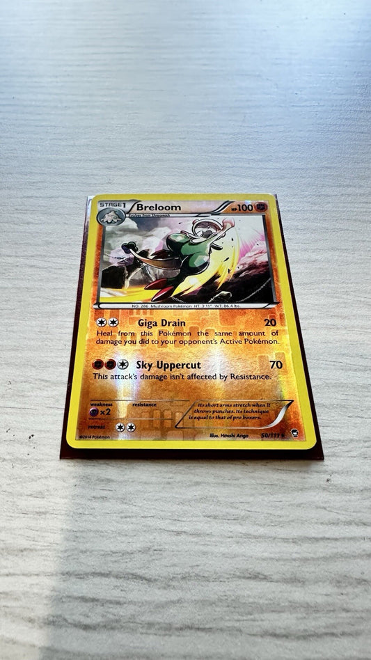 Breloom Pokemon Reverse Holo Fighting Card Year 2014 (6385)