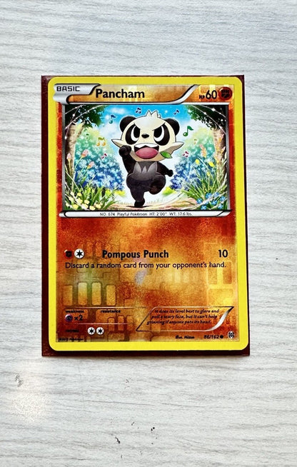 Pancham Pokemon Reverse Holo Fighting Card Year 2015 (6385)