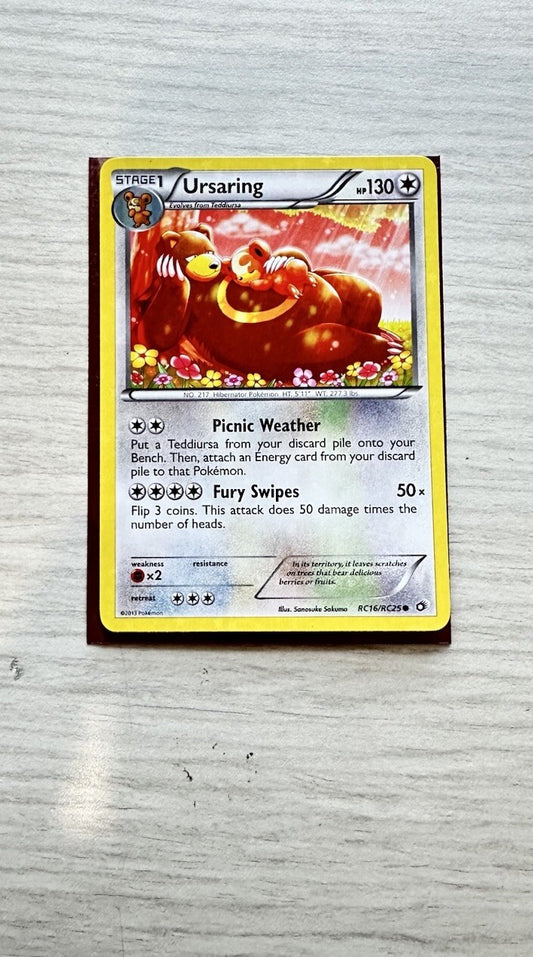 Ursaring Pokemon Reverse Holo Normal Card Year 2013 (6385)